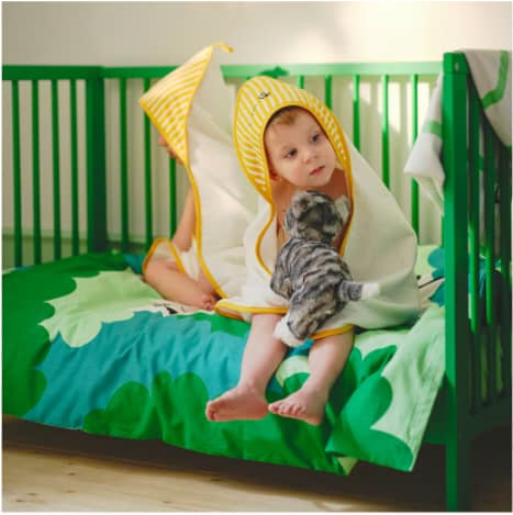حوله حمام نوزاد ایکیا 80 در 80 سانتیمتر مدل IKEA-GRÖNFINK
