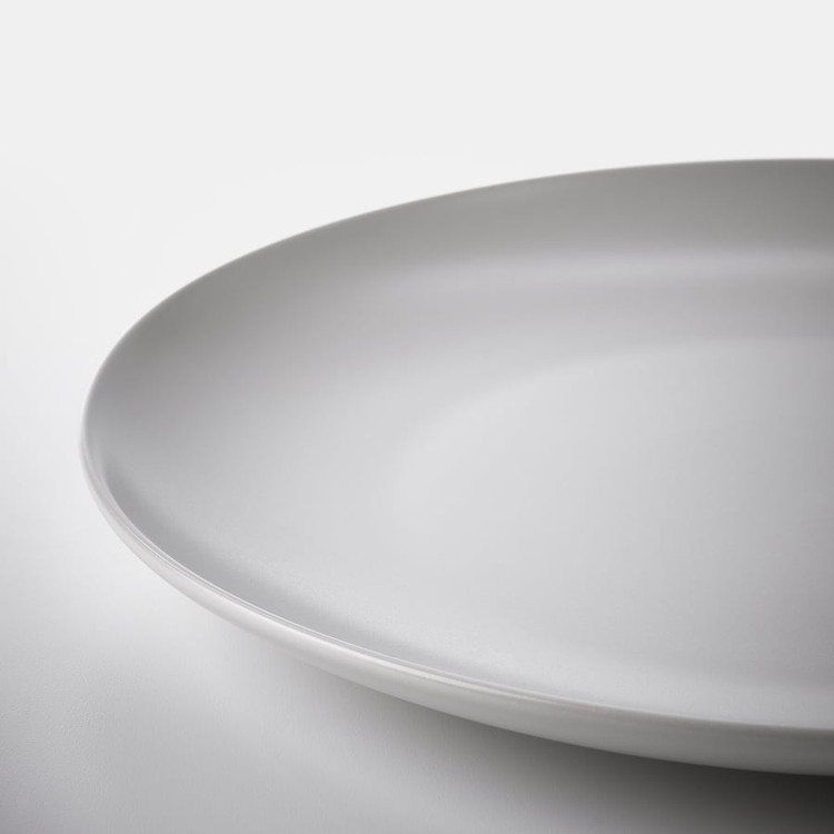 سرویس غذا خوری 18 پارچه ایکیا مدل FÄRGKLAR خاکستری
