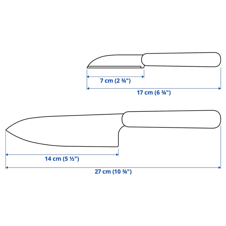 ست چاقو 2 تکه FÖRDUBBLA خاکستری